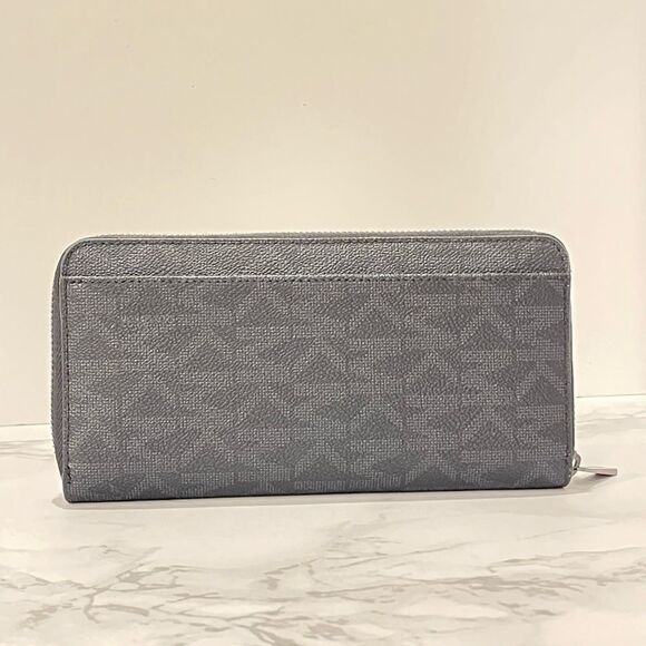MICHAEL KORS BLACK PVC TECH TRAVEL MENS WALLET BLACK PVC LOGO WALLET NEW - Picture 1 of 6